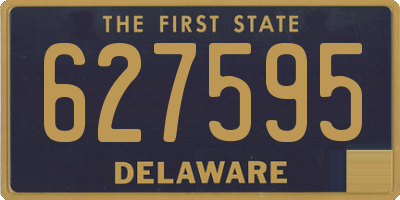 DE license plate 627595