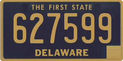 DE license plate 627599