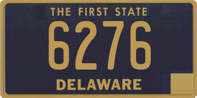 DE license plate 6276