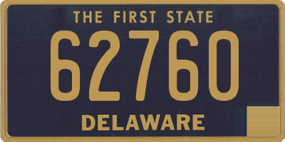 DE license plate 62760