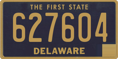 DE license plate 627604