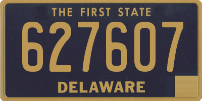 DE license plate 627607
