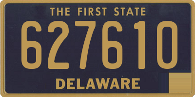 DE license plate 627610