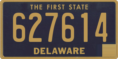 DE license plate 627614