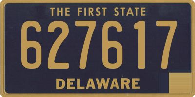 DE license plate 627617