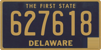 DE license plate 627618