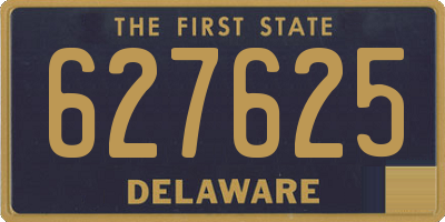 DE license plate 627625