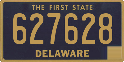 DE license plate 627628