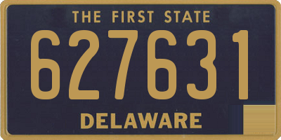 DE license plate 627631
