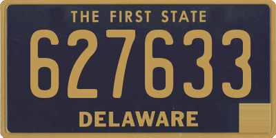 DE license plate 627633