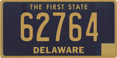 DE license plate 62764