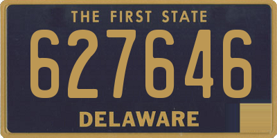 DE license plate 627646