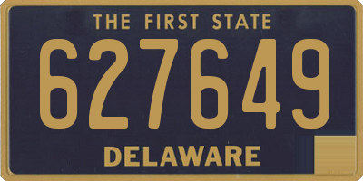 DE license plate 627649