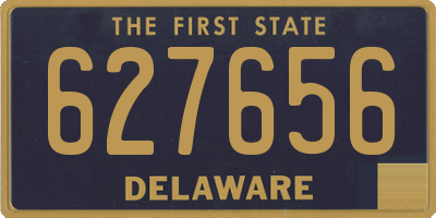 DE license plate 627656