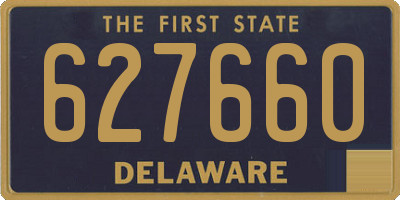 DE license plate 627660