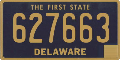 DE license plate 627663