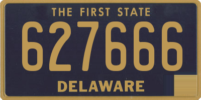 DE license plate 627666