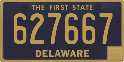 DE license plate 627667