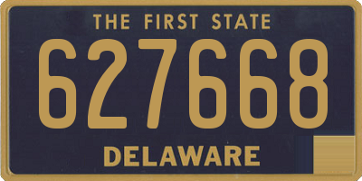 DE license plate 627668