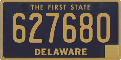 DE license plate 627680