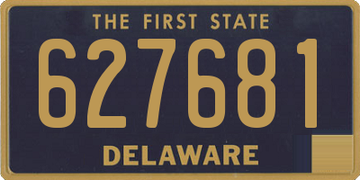 DE license plate 627681