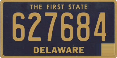 DE license plate 627684