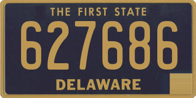 DE license plate 627686