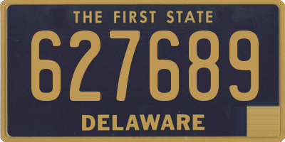 DE license plate 627689