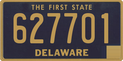 DE license plate 627701