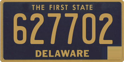 DE license plate 627702