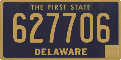 DE license plate 627706