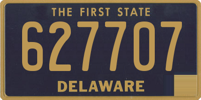 DE license plate 627707