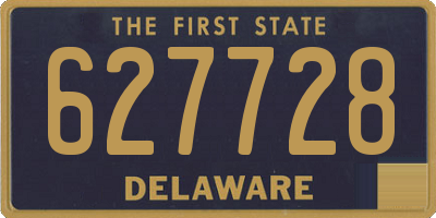 DE license plate 627728