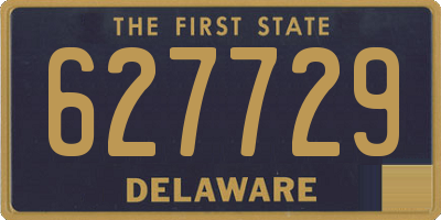 DE license plate 627729