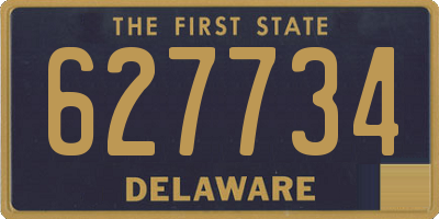DE license plate 627734