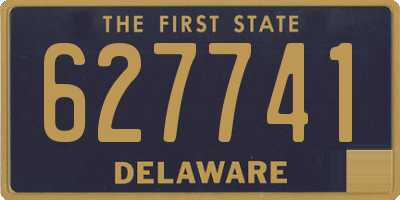 DE license plate 627741