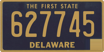 DE license plate 627745