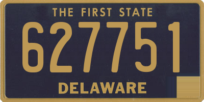 DE license plate 627751