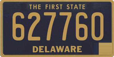 DE license plate 627760
