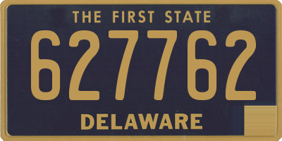 DE license plate 627762