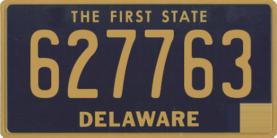 DE license plate 627763