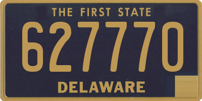 DE license plate 627770