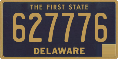 DE license plate 627776