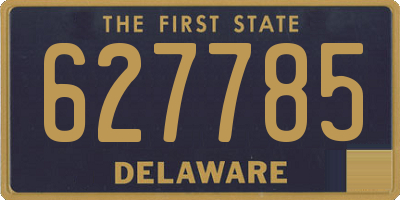 DE license plate 627785