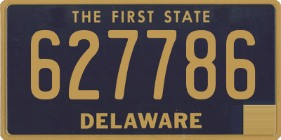 DE license plate 627786