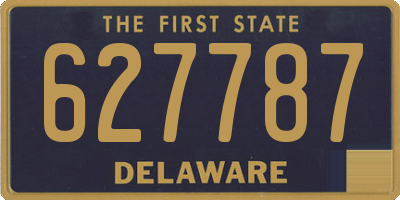 DE license plate 627787