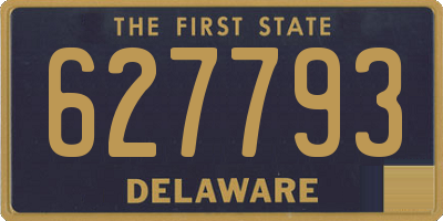 DE license plate 627793