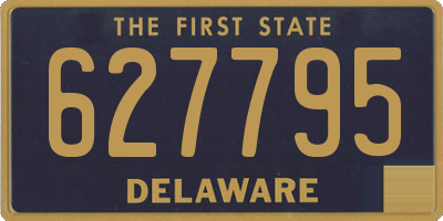 DE license plate 627795