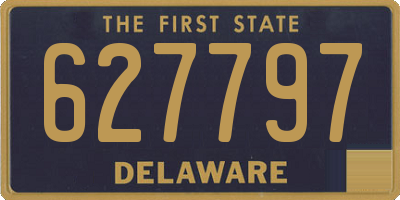 DE license plate 627797