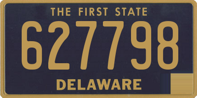 DE license plate 627798